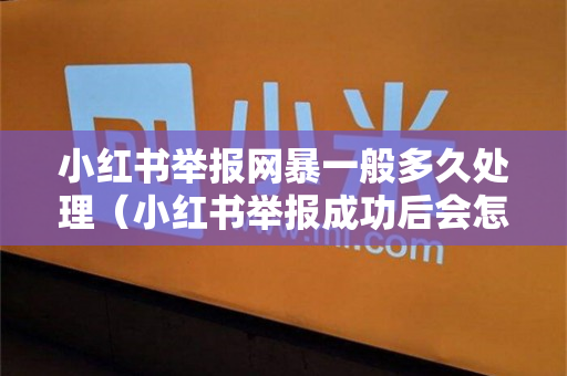 小红书举报网暴一般多久处理（小红书举报成功后会怎么样）