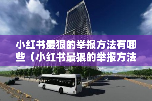 小红书最狠的举报方法有哪些（小红书最狠的举报方法有哪些视频）