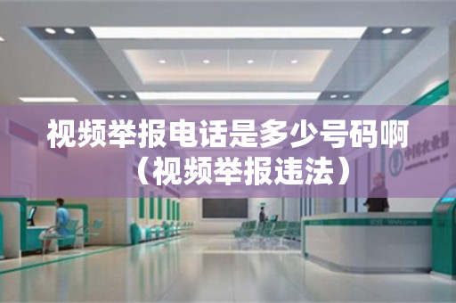 视频举报电话是多少号码啊（视频举报违法）