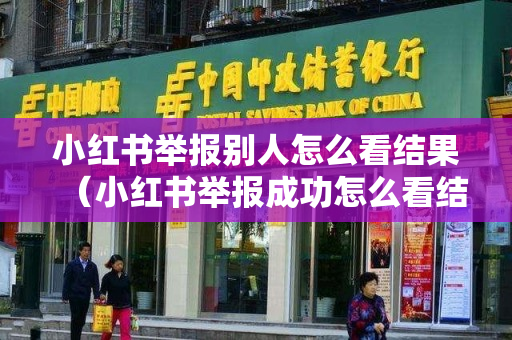 小红书举报别人怎么看结果（小红书举报成功怎么看结果）