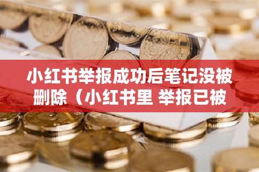 小红书举报成功后笔记没被删除（小红书里 举报已被处理是什么）