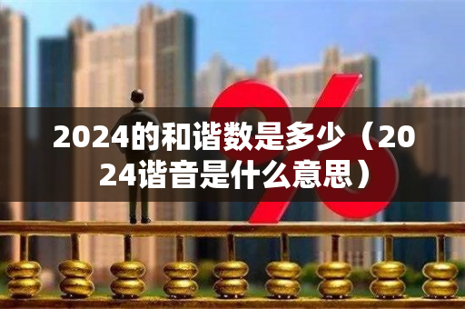 2024的和谐数是多少（2024谐音是什么意思）