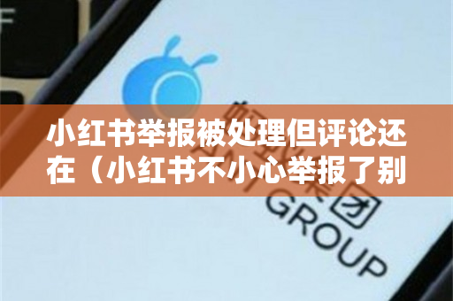 小红书举报被处理但评论还在（小红书不小心举报了别人的评论怎么办）