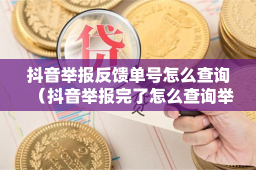 抖音举报反馈单号怎么查询（抖音举报完了怎么查询举报结果）