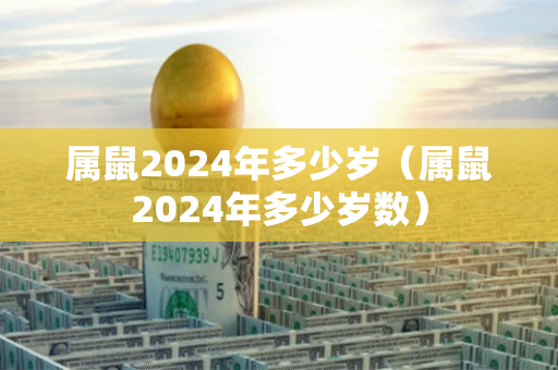 属鼠2024年多少岁（属鼠2024年多少岁数）