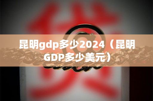 昆明gdp多少2024（昆明GDP多少美元）