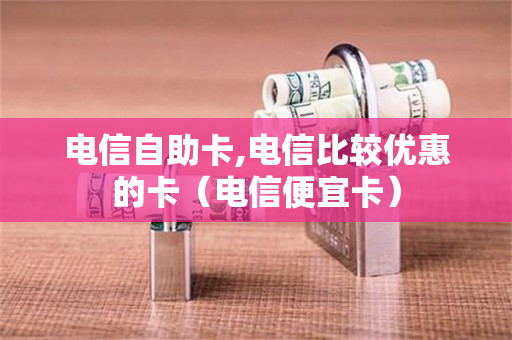 电信自助卡,电信比较优惠的卡（电信便宜卡）